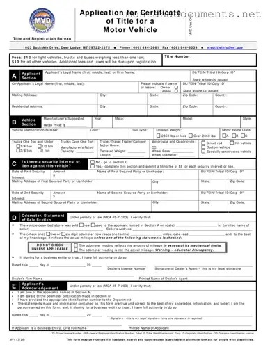 Printable Montana Mv1 Template