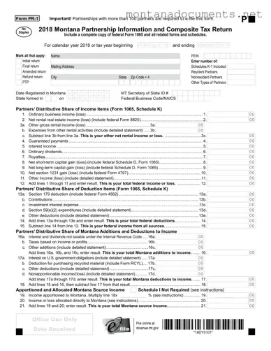 Printable Montana Pr 1 Template
